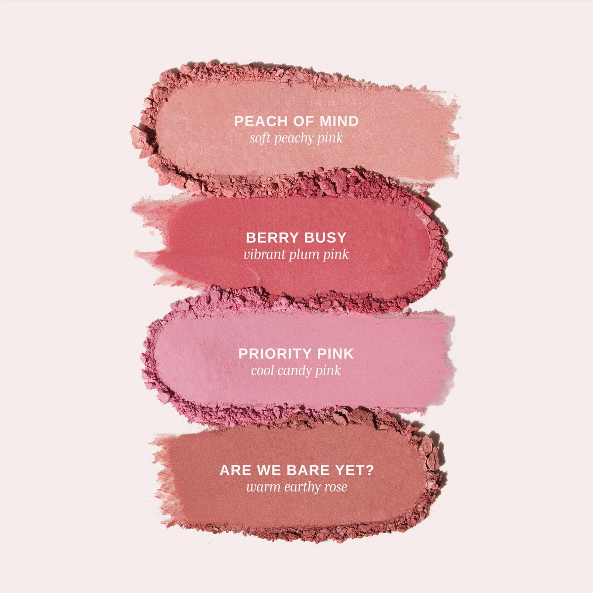 Blush All Day Hydrating Powder Blush shade swatches