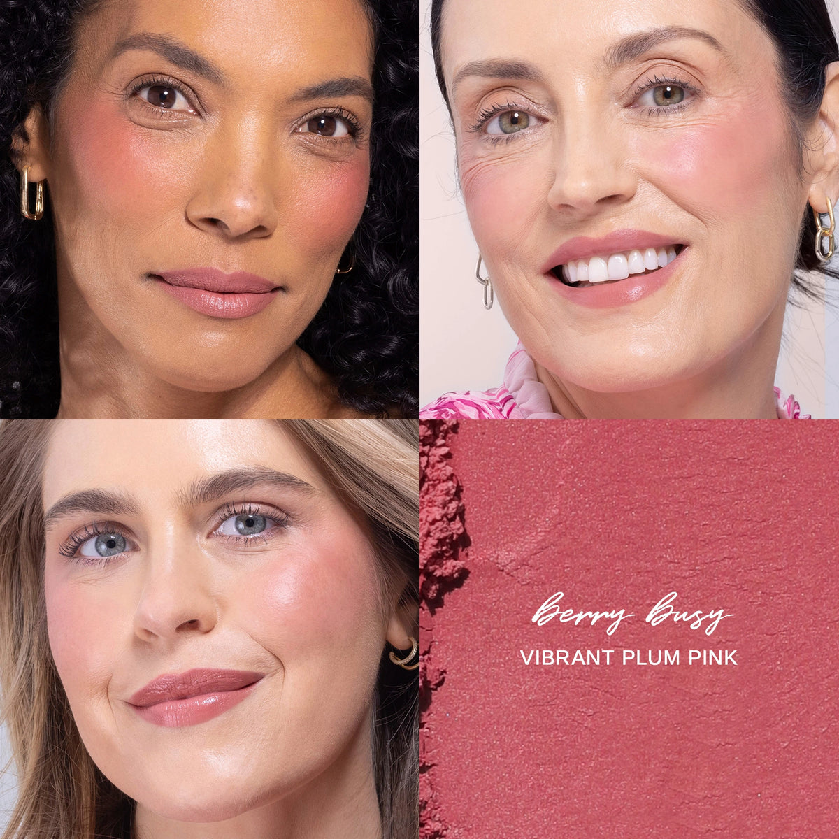 Blush All Day Hydrating Powder Blush in Berry Busy shade