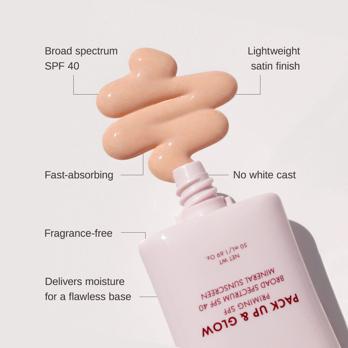 Pack Up & Glow Priming Mineral SPF 40 benefits