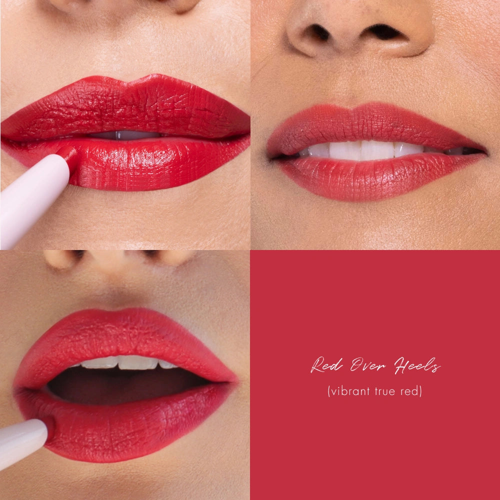 Lipsetter Dual Lipstick and Liner from four angles