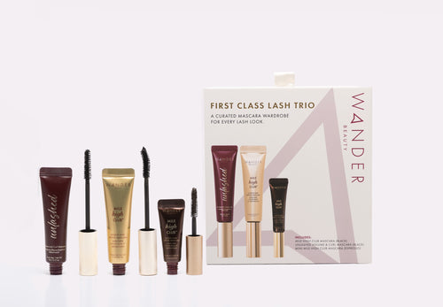 First Class Lash Trio mascaras with open wands
